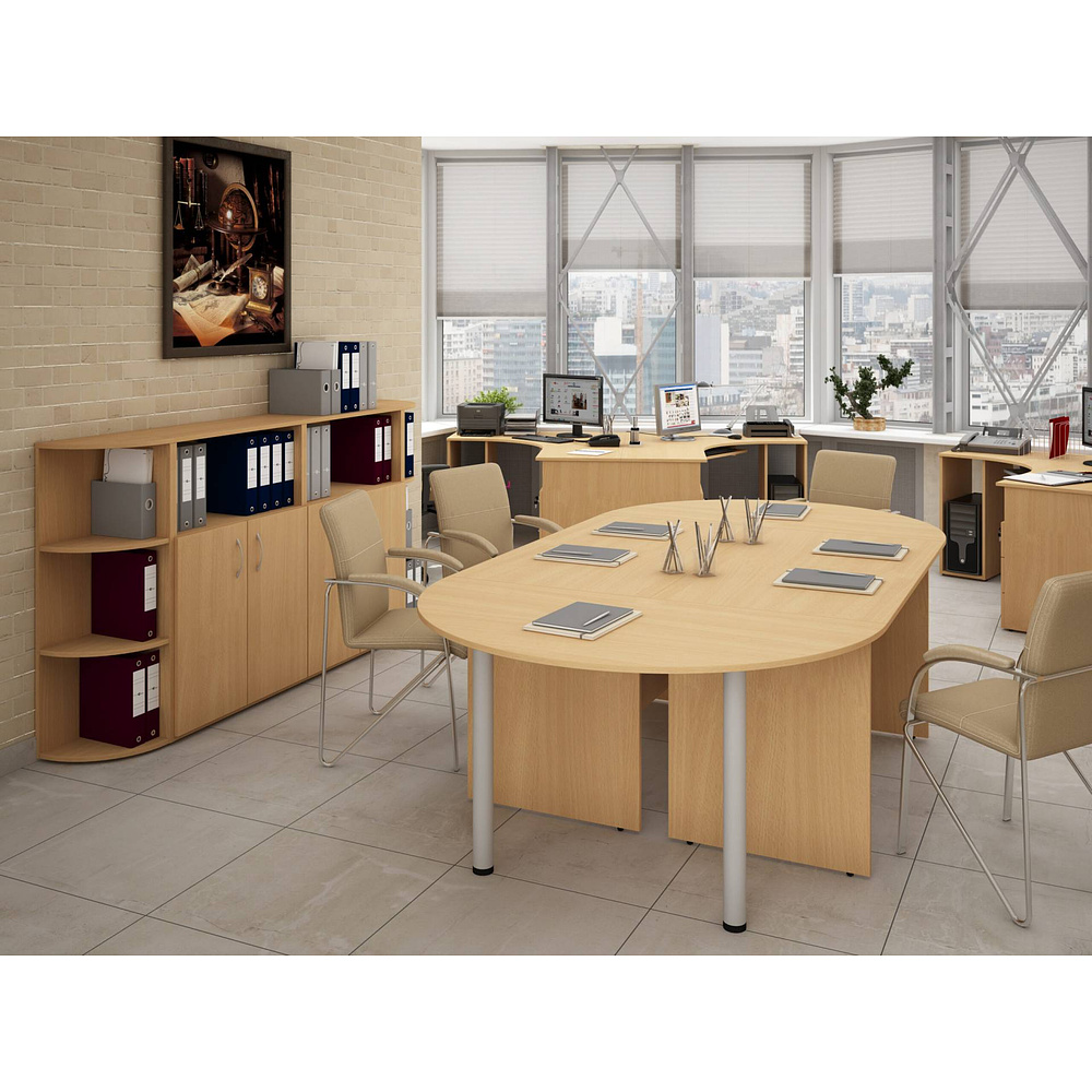 Коллекция Столица стеллаж С-215, 800х337х1880 мм, дуб сонома - 10