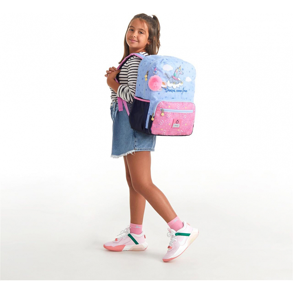 Рюкзак школьный Enso "Dreams come true", L, голубой, розовый - 2