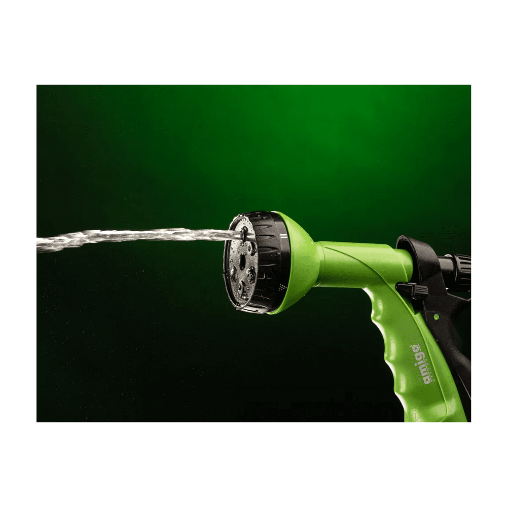 Комплект поливочный Amigo Grande "79230", 1/2", 6 фунций, пластик, зеленый, черный - 5