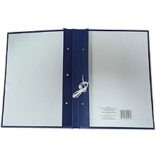 Папка для диплома "Дипломная работа", 3 отверстия со шнурком, синий