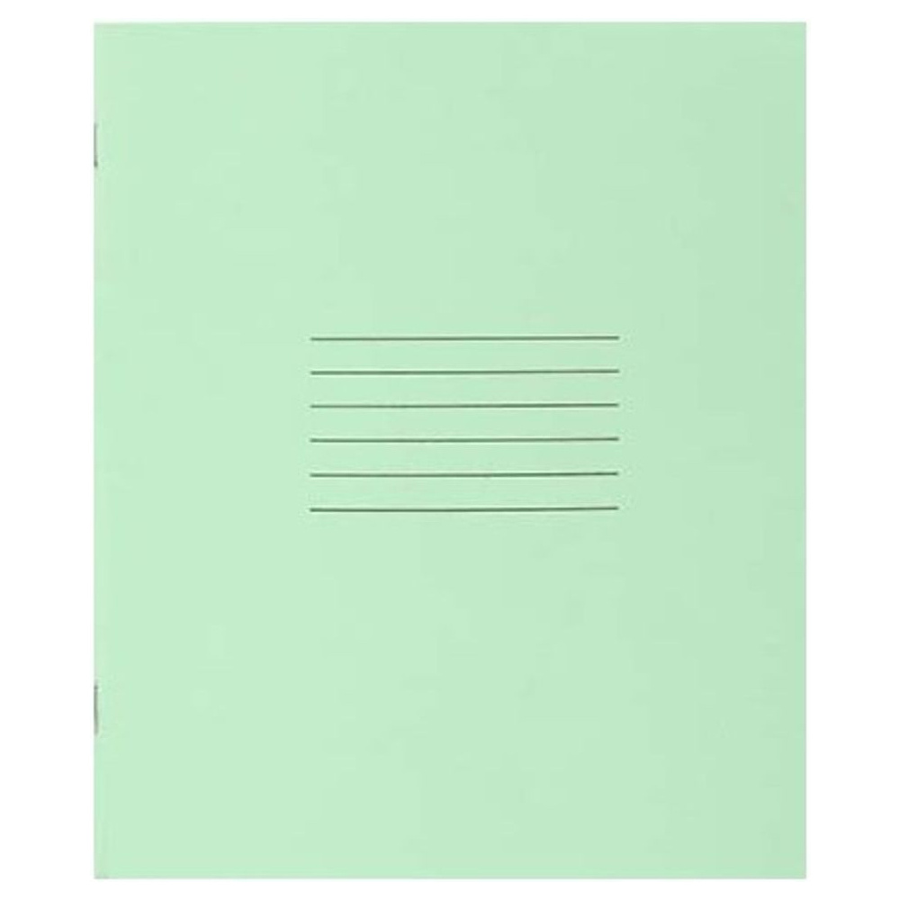 Тетрадь, A5, 12 листов, косая линейка, зеленый
