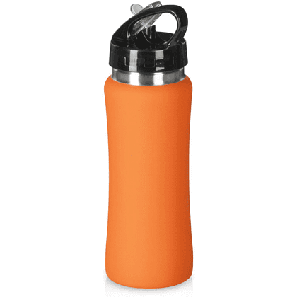 Бутылка для воды "Bottle C1", 600 мл, софт.-тач, оранжевый - 2