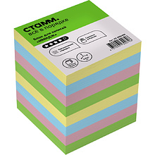 Бумага для записей "Имидж", 80х80х80 мм, ассорти