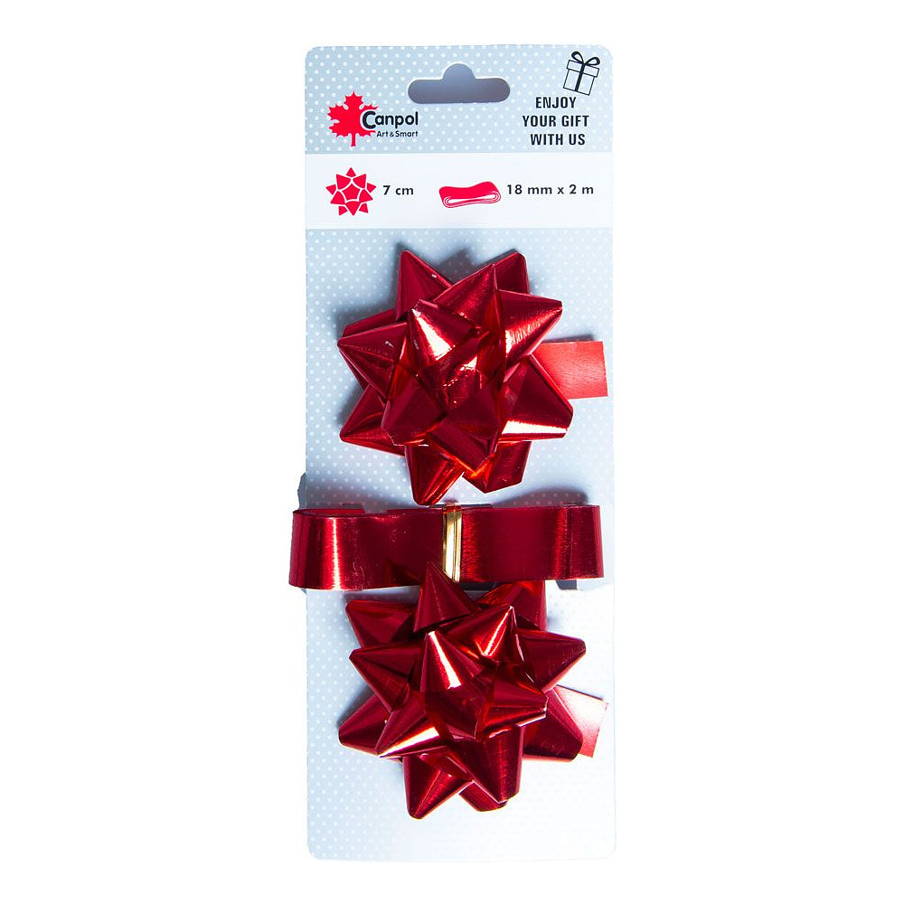 Набор декоративный (банты, ленты) "AK-11", красный