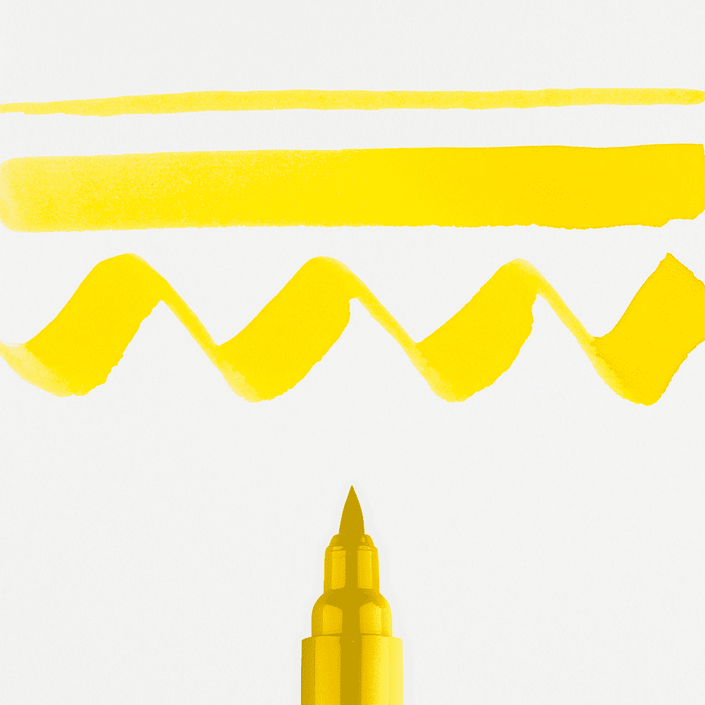Маркер акварельный "Ecoline", 201 желтый светлый - 2