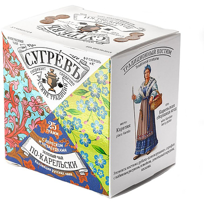 Чай "Сугревъ по-карельски", 25 г, зеленый