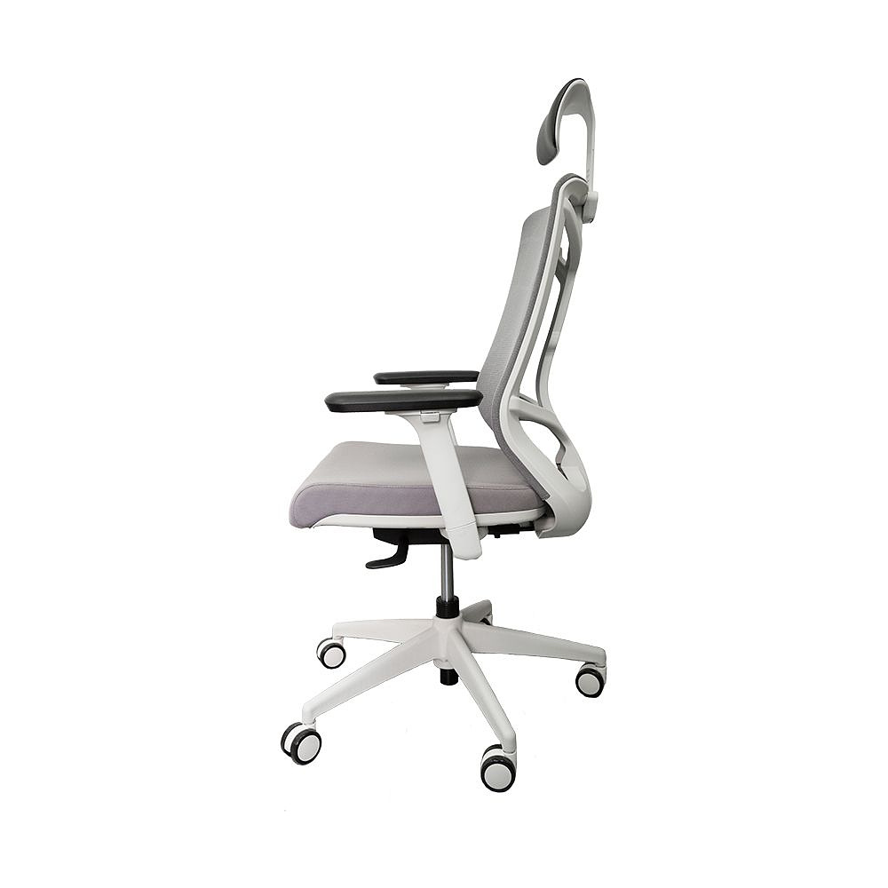 Кресло для руководителя "Nature II Slider", пластик, ткань, серый - 3