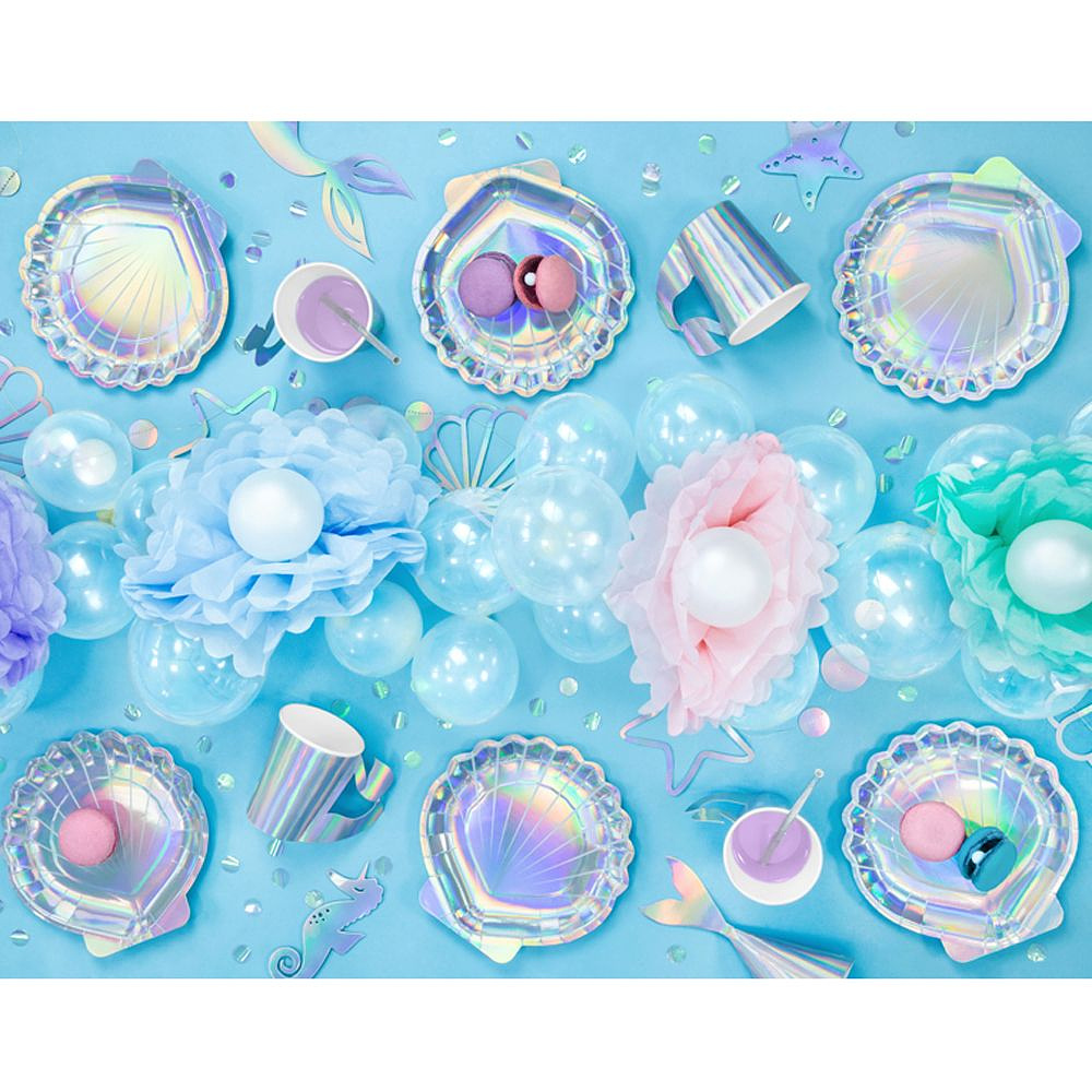 Тарелка бумажная "Русалка", 18.5 см, 6 шт - 4