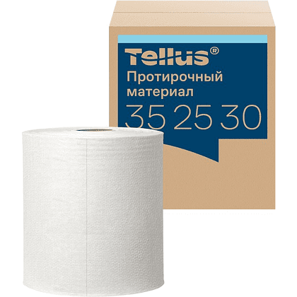 Протирочный материал нетканый Tellus c центральной вытяжкой повышенной прочности, 1 слой, 106,4 м, WM1/WM3 - 2