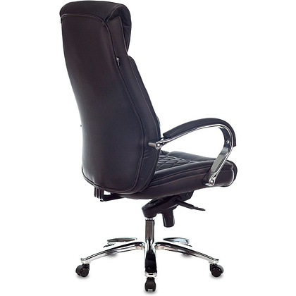 Кресло для руководителя Бюрократ T-9924SL, кожа, металл, черный - 4
