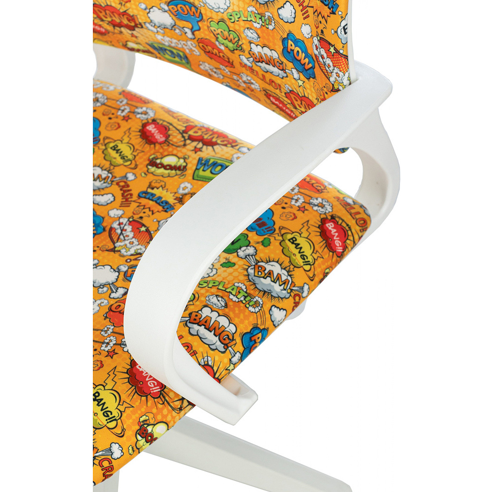 Кресло детское Бюрократ 1W, ткань, пластик, оранжевый бэнг - 5