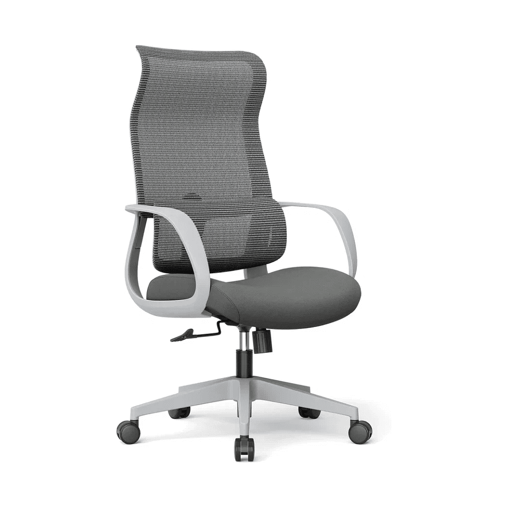 Кресло для руководителя SitZone CH-605A-HS, сетка/ткань, серый