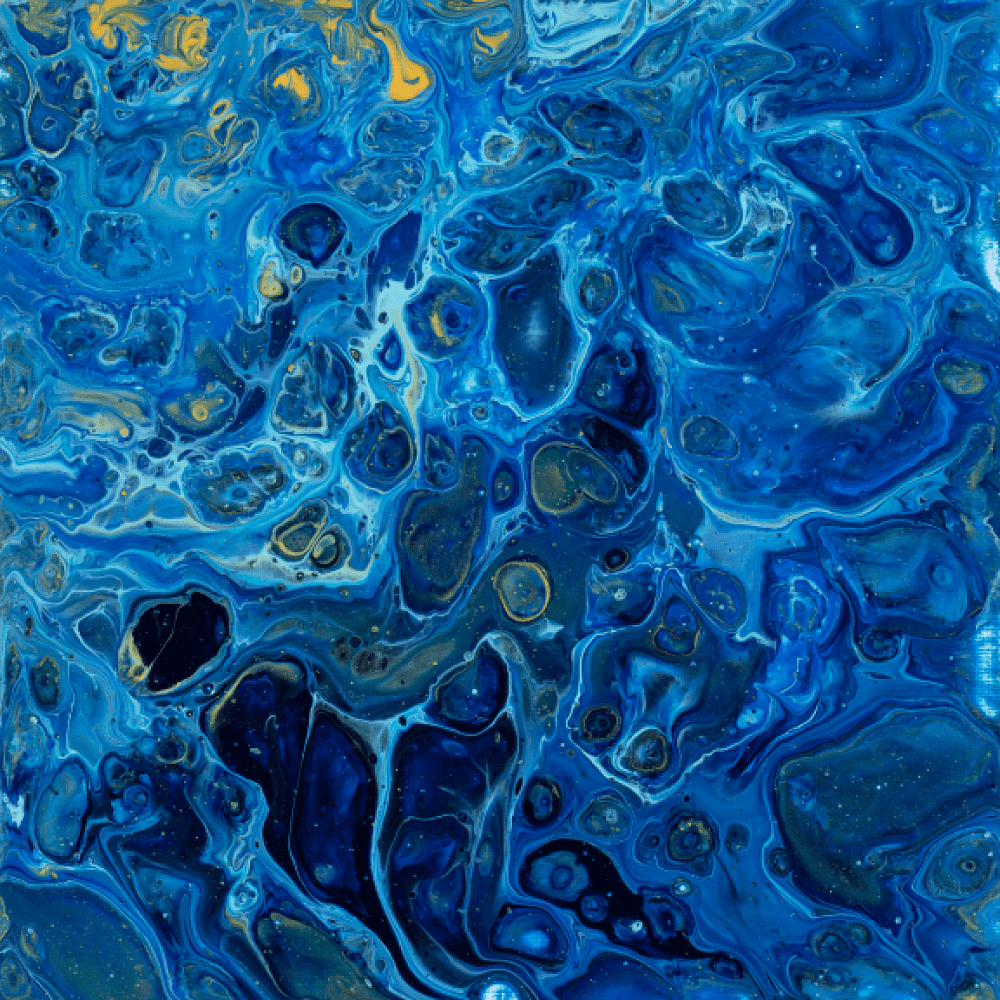 Краски акриловые для пуринга "HIMI", цвета вселенной, набор из 4 цветов, бутылки - 7