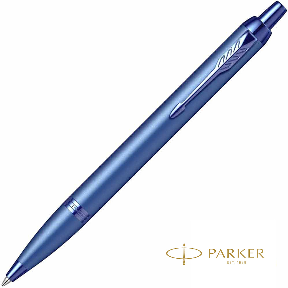 Ручка шариковая автоматическая Parker "IM Monochrome K328", 0,7 мм, синий, стерж. синий