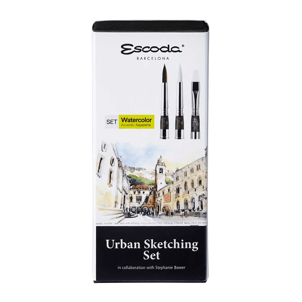 Набор кистей "Escoda. Urban sketching set", 3 шт, складные  - 2