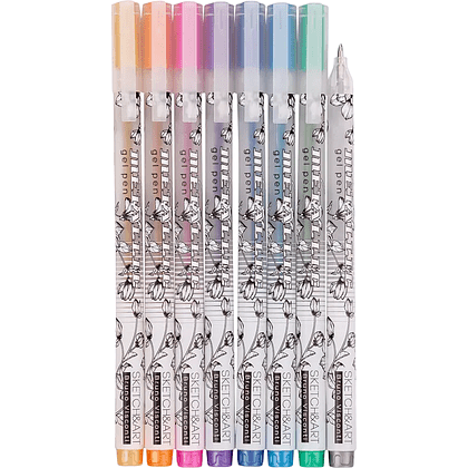 Набор гелевых ручек "Uni Write. Metallic", 8 штук - 2