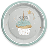Тарелка бумажная "Г12", 23 см, 6 шт, ассорти - 3