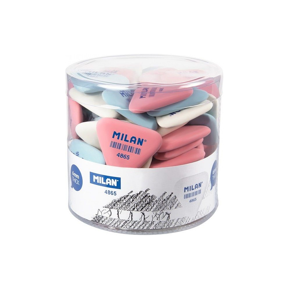 Ластик Milan "4865", 1 шт, ассорти - 4