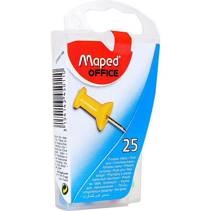 Иглы-кнопки Maped "Пешки", 25 шт, ассорти