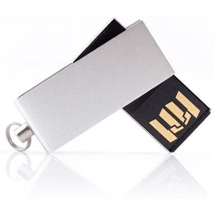 USB Flash 2.0 16 Gb VDM-055, пластик, метал, белый 