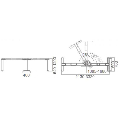 Каркас стола с электроприводом трехмоторный AOKE, Well Desk Wing Pro, черный (AK3YJYT-TYZF3-90/120/180 BK) - 9