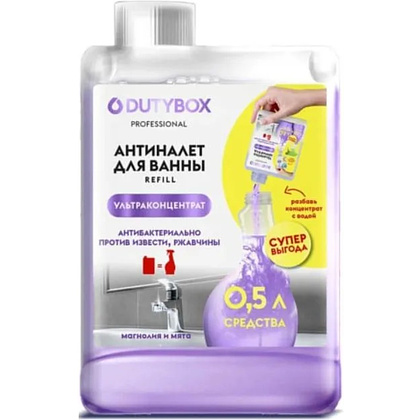 Средство чистящее для туалетных и ванных комнат "Dutybox Антиналет", 200 мл, концентрат