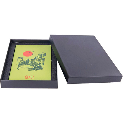 Коробка подарочная под ежедневник "21055/35", черный - 4