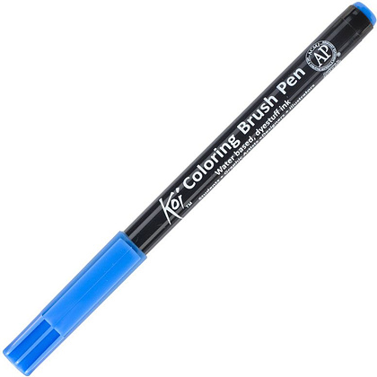 Маркер акварельный "Koi Color Brush", синий стальной