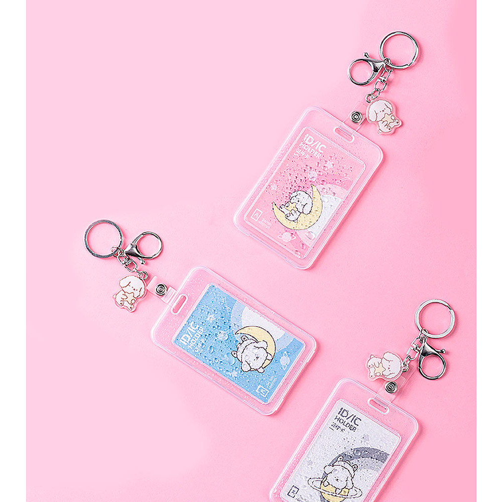 Бейдж с карабином "Deli Holder", 70x100 мм, прозрачный - 3