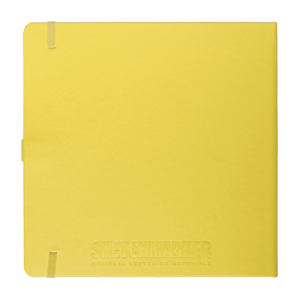 Скетчбук "Sketchmarker", 80 листов, 20x20 см, 140 г/м2, лимонный  - 2