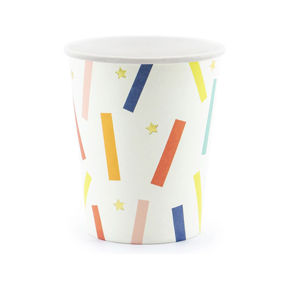 Стакан бумажный "Happy Birthday", 6 шт, 200 мл