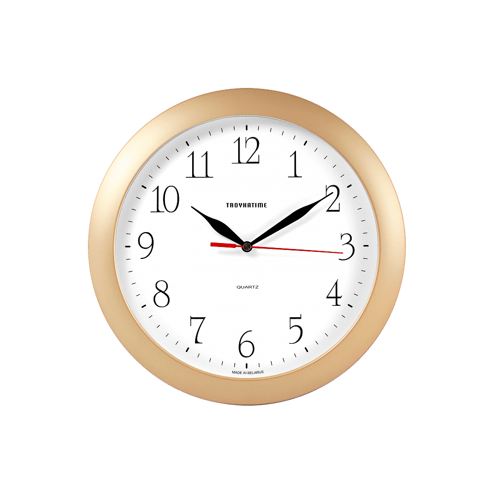 Часы настенные "966650", золотистый