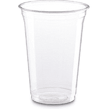 Пластиковый стакан одноразовый ПЭТ, прозрачный