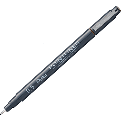 Ручка капиллярная "Pointliner", 0.5 мм, сепия