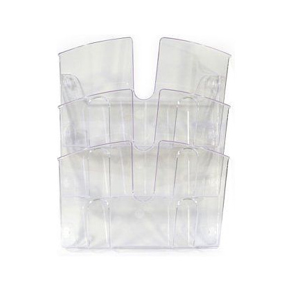 Модуль настенный, 3 отделения, вертикальный, прозрачный