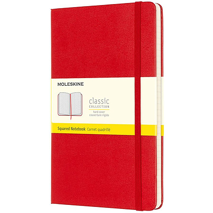 Блокнот "Classic Large", А5, 120 листов, клетка, красный