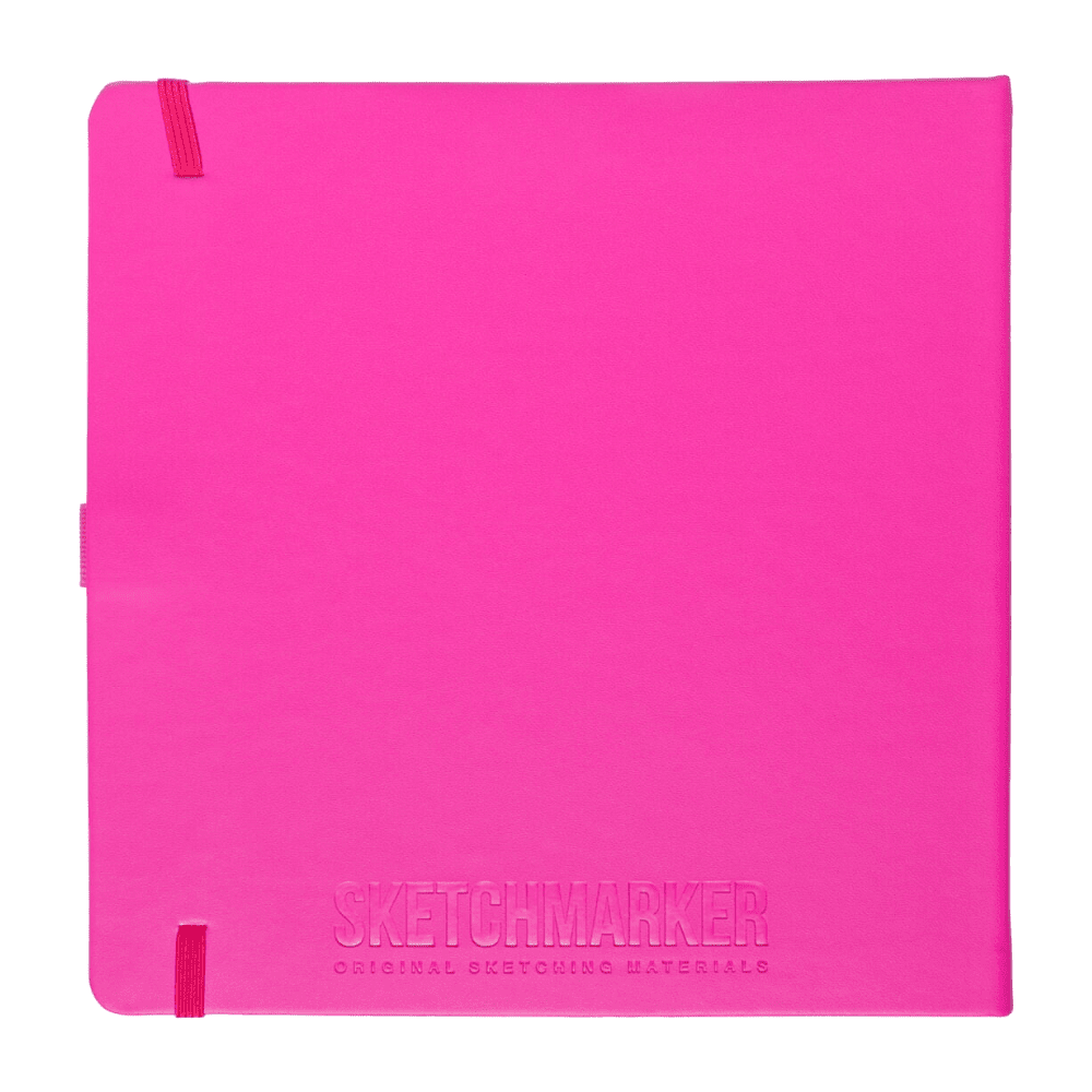 Скетчбук "Sketchmarker", 80 листов, 20x20 см, 140 г/м2, фуксии  - 2