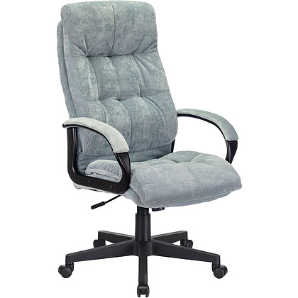 Кресло для руководителя Бюрократ CH-824 серо-голубой Light-28, ткань, пластик