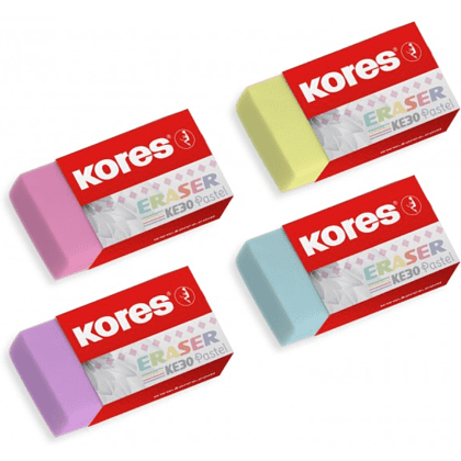 Ластик "KE30", пастельный ассорти