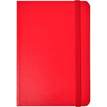 Блокнот "1818-16", А5, 96 листов, на резинке, красный