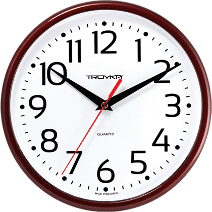 Часы настенные "983998", бордовый