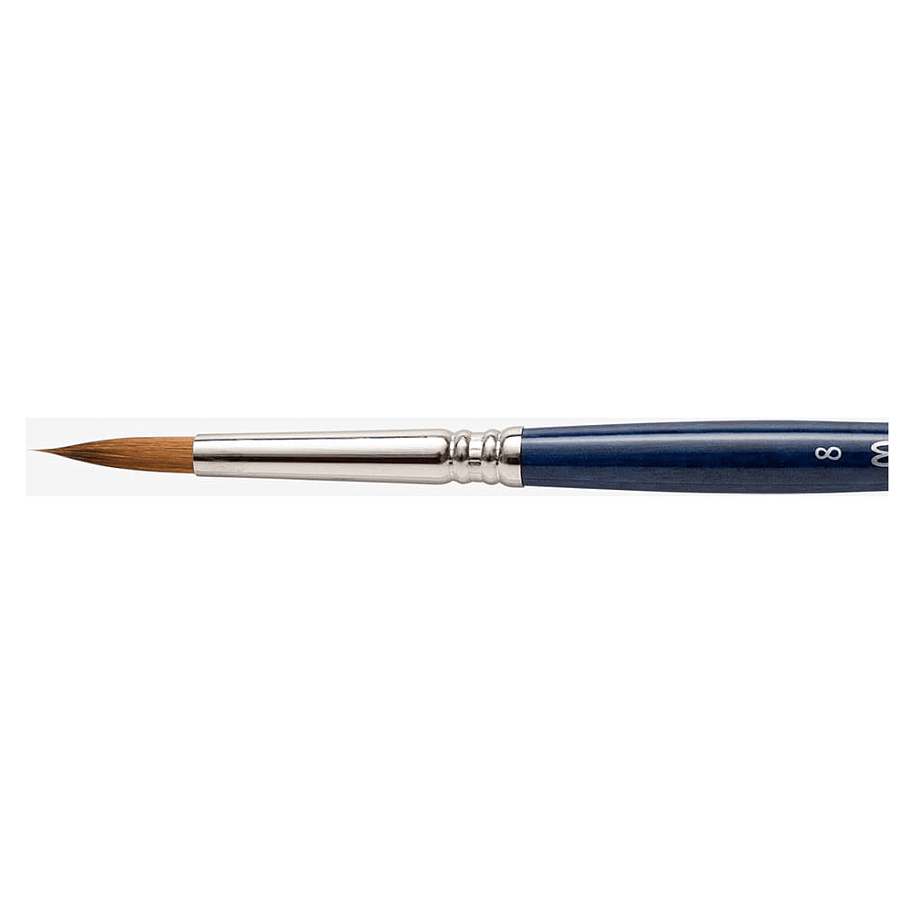 Кисть "Escoda Chronos", микс, круглая, на короткой ручке, № 8 - 2