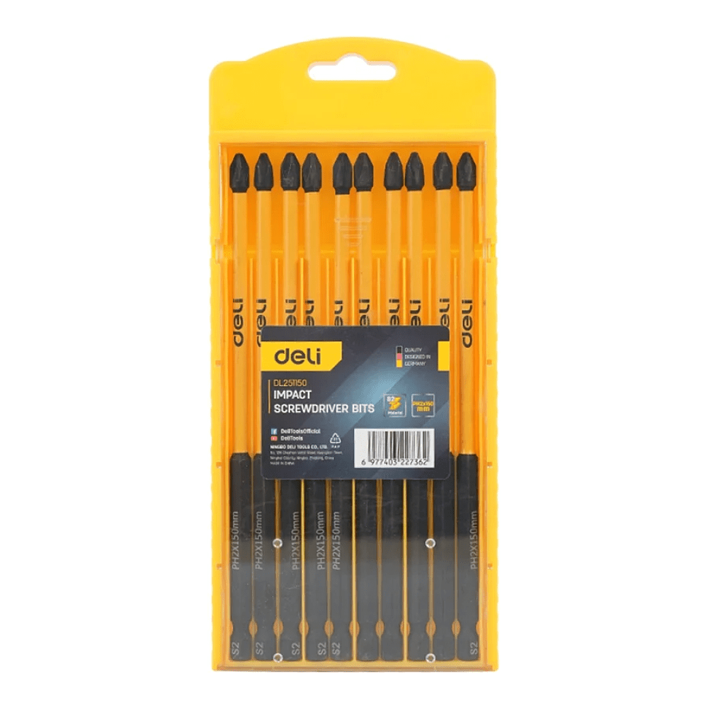 Бита Deli YS EDL251150, ударная, 10 шт., PH2 x 150 мм - 11