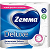 Бумага туалетная Zemma Deluxe, 4 рулона, 3 слоя, белый - 2