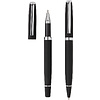 Набор ручек "Deluxe": ручка шариковая автоматическая и роллер, черный, серебристый - 3