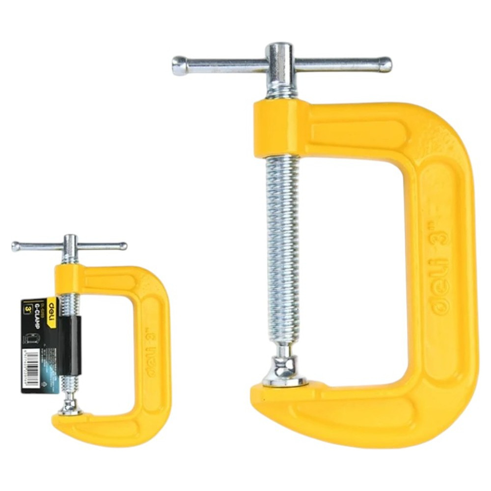 Струбцина G-образная Deli YS EDL-G203, 75 мм