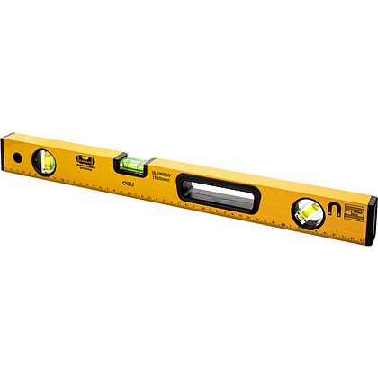 Уровень строительный Deli YS EDL290500, 500 мм, магнит - 3