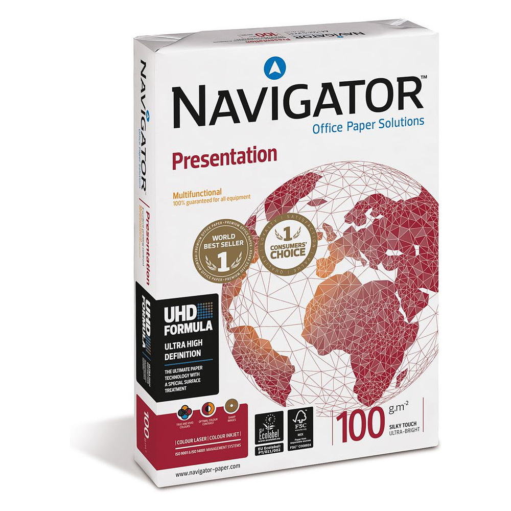Бумага "Navigator Presentation", A4, 500 листов, 100 г/м2