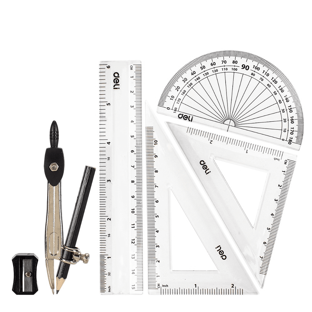 Набор для черчения "Deli EG30505", ассорти, -50%