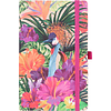 Блокнот "Eden tropical", А5, 96 листов, линейка, на резинке, разноцветный, розовый - 2